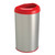 13-Gallon Stainless Steel Trash Can with Red Open Top Q280-RNSTGC47682571