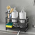 Kitchen Sink Caddy Organizer, 2 Tier Sponge Holder for Kitchen Sink with High Brush Holder & Divide E415-HMJTMSBXGDH0QOF3O001V0