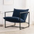 Modern Navy Blue Upholstered Accent Chair with Metal Frame Q280-NVAMUSAC97342861