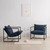 Modern Navy Blue Upholstered Accent Chair with Metal Frame Q280-NVAMUSAC97342861