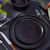 16-Piece Stoneware Dinnerware Set in Matte Black - Service for 4 Q280-SPBMDWS6491258736