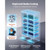 Commercial Merchandiser Refrigerator, 29.3 Cu.Ft / 830L Upright Beverage Cooler, 2 Glass Door Displ E415-LSYLZSJSMWDX4TYRJ001V1