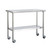 Stainless Steel 2-ft Kitchen Island Cart Prep Table with Casters Q280-TECSPT4759381