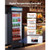 Commercial Merchandiser Refrigerator, 12.7 Cu.Ft / 360 L Glass Door Display Refrigerator, Upright B E415-LSYLZSJDMDDX47ZIG001V1