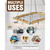 Rectangular 23.5-inch Metal Wood Ceiling Mounted Kitchen Pot Rack Q280-CMWPR1129042583