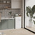 Trash Can Cabinet in White Wood Finish - Accommodates 10-Gallon Trash Bin Q280-WAMWLCT729581753