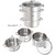 11 Quart Stainless Steel Steamer / Fruit Vegetable Juicer Q280-FRVR1489