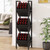 Black Industrial Farmhouse 3 Bin 36 Bottle Wine Rack Storage Display Shelf Q280-BLKFRMS95632