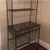 Kitchen Bakers Rack in Black Metal with Marble Finish Top Q280-FTBMGSKB1988791