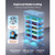 Commercial Merchandiser Refrigerator, 35.3 Cu.Ft / 1000L Upright Beverage Cooler, 2 Glass Door Disp E415-LSYLZSJSMDDXBGR80001V1