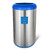 13-Gallon Stainless Steel Recycle Bin with Blue Open Top Q280-RBNST43658174