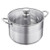 Stainless Steel Stock Pot, 12-Quart Stainless Steel Stockpot with Glass Lid, PFOA-Free, PFAS-Free,  E415-JTTG12QTBXGLHC77J001V0