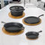 5-Piece Cast Iron Cookware Set with Dutch Oven Griddle and 2 Skillets Q280-PSFCICS5764293