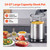 Stainless Steel Stockpot, 24 Quart Cooking Pots, Cookware Sauce Pot with Lid, and Handle, Heavy Dut E415-SYJHTG24QTDGQRYMLV0