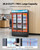 Commercial Merchandiser Refrigerator, 26.8 Cu.Ft / 760L Upright Beverage Cooler, 3 Glass Door Displ E415-LSYLZSJSMDDX0F0TJ001V1