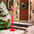 61 Inch Christmas Musical Street Lamp Post with Detachable Snow Globe Lantern-Red B593-CM24763