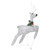 Reindeer & Sleigh Christmas Decoration 100 LEDs Outdoor Silver A949-329832
