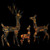 Acrylic Reindeer Family Christmas Decoration 300 LED Colorful A949-329796