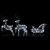 Reindeer & Sleigh Christmas Decoration 140 LEDs Outdoor Silver A949-3100431