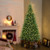 8 FT Corner Artificial Christmas Tree with 1137 Branch Tips and 360 Warm White LED Lights - Color:  D681-CM24959US