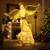 5.2 Feet Christmas Pre-Lit Angel with Halo Wings and 180 Warm White LED Lights - Color: White D681-CM24771US