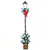 6.1 Feet Christmas Pre-lit Street Lamp with Artificial Greenery and Snow-flocked Branch Tips-Bright D681-CM25133US-BE