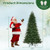 Artificial Christmas Tree Green Hinged Holiday Tree with 721/1019 Lush Branch Tips-6 ft B593-CM24780