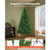 Christmas Tree, 7.2ft Prelit Artificial Xmas Tree, Full Holiday Decor Trees with 470 Colorful LED L E415-CGKSDSPVCLS709K3O001V1