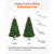 Christmas Tree, 7.2ft Prelit Artificial Xmas Tree, Full Holiday Decor Trees with 470 Colorful LED L E415-CGKSDSPVCLS709K3O001V1