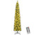 6/7/8 FT Pre-Lit Pencil Artificial Christmas Tree with 120/150/200 LED Warm White Lights and 8 Mode D681-CM25529US-L
