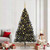 Artificial Pre-lit Christmas Tree with 300 LEDs Black 82.7" PVC A949-3397151
