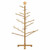 Wooden Christmas Tree with Stand Brown 49.21 in Solid pine wood A949-42018060