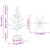 Wooden Christmas Tree with Stand Brown 49.21 in Solid pine wood A949-42018060