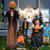 5.6 Feet Halloween Animated Standing Pumpkin Scarecrow - Color: Multicolor D681-CM23952