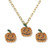 Halloween High Fashion Rhinestone Pumpkin Design Costume Necklace and Earrings Set A392-fane6416