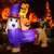 5 Feet Long Halloween Inflatable Dachshund Dog with Pumpkin - Color: Purple D681-CM24077US