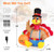 6 Feet Thanksgiving Inflatable Turkey with Pumpkin Fall Harvest Decor with Lights B593-CM23890US