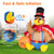 6 Feet Thanksgiving Inflatable Turkey with Pumpkin Fall Harvest Decor with Lights B593-CM23890US