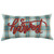 14" X 14" Blue and Orange Thanksgiving Wool Blend Pillow With Embroidery Edges N270-518655