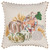 20" Beige and Green Thanksgiving Cotton Pillow With Applique, Embroidery Edges N270-518651