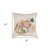 20" Beige and Green Thanksgiving Cotton Pillow With Applique, Embroidery Edges N270-518651