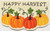18" X 30" Beige and Orange Coir Pumpkins and Leaves Outdoor Thanksgiving Door Mat N270-572258