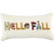 14" X 14" Yellow and White Thanksgiving Cotton Pillow With Embroidery Edges N270-518668