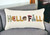 14" X 14" Yellow and White Thanksgiving Cotton Pillow With Embroidery Edges N270-518668