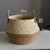 Color: Straw basket, Size: large - Crafts Seaweed Decoration Straw Bag Flower Pot Container Home Fu Q119-CJZS108058203CX