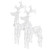  Reindeer Christmas Decorations 2 pcs 23.6"x6.3"x39.4" Acrylic A949-3154336