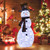 4.2 Feet Lighted Snowman and Redbirds Christmas Decoration B593-CM24282US