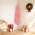  Artificial Slim Christmas Tree 150 cm PVC and Steel Pink A949-42055246