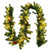 9 Feet Pre-lit Artificial Christmas Garland Red Berries with LED - Color: Green - Size: 9 ft D681-CM22798