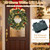 24"  Pre-lit Christmas Wreath Set of 2 Front Door Artificial Xmas Wreath with 90 Frosted Branch Tips D681-2*CM25518